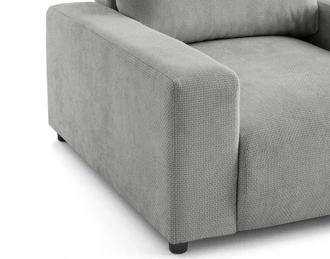 Fauteuil en velours texturé Pivoine