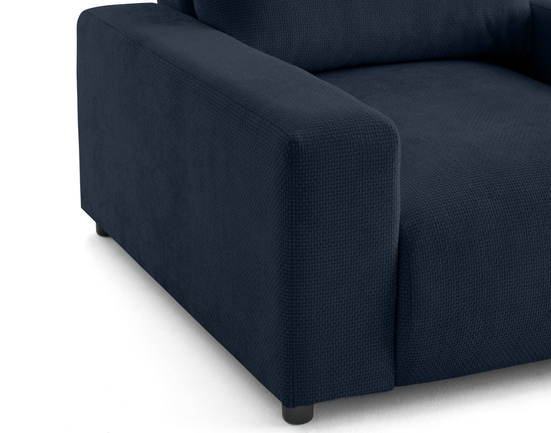 Fauteuil en velours texturé Pivoine