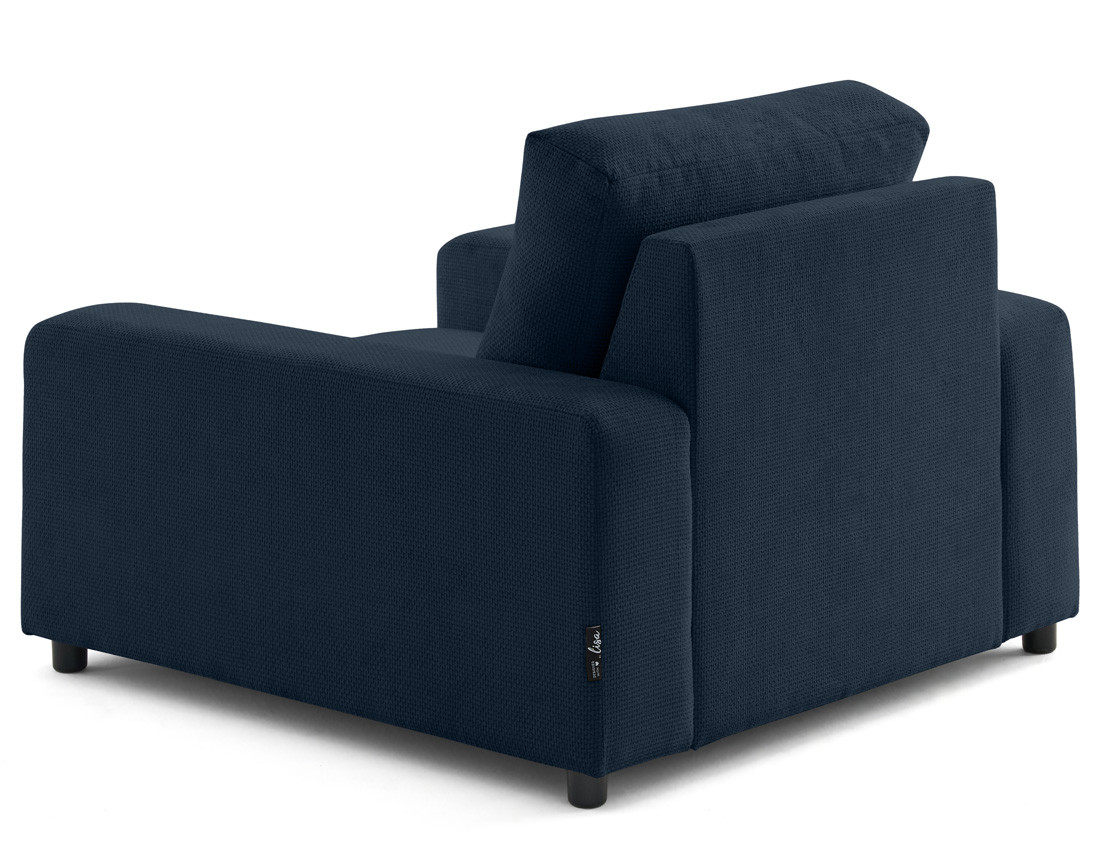 Fauteuil en velours texturé Pivoine