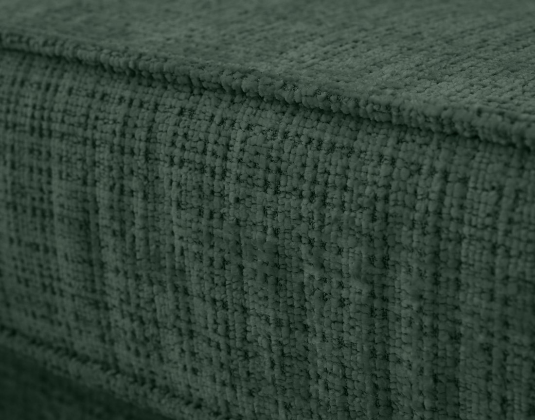 Canapé déhoussable d'angle gauche 5 places en velours texturé Jake