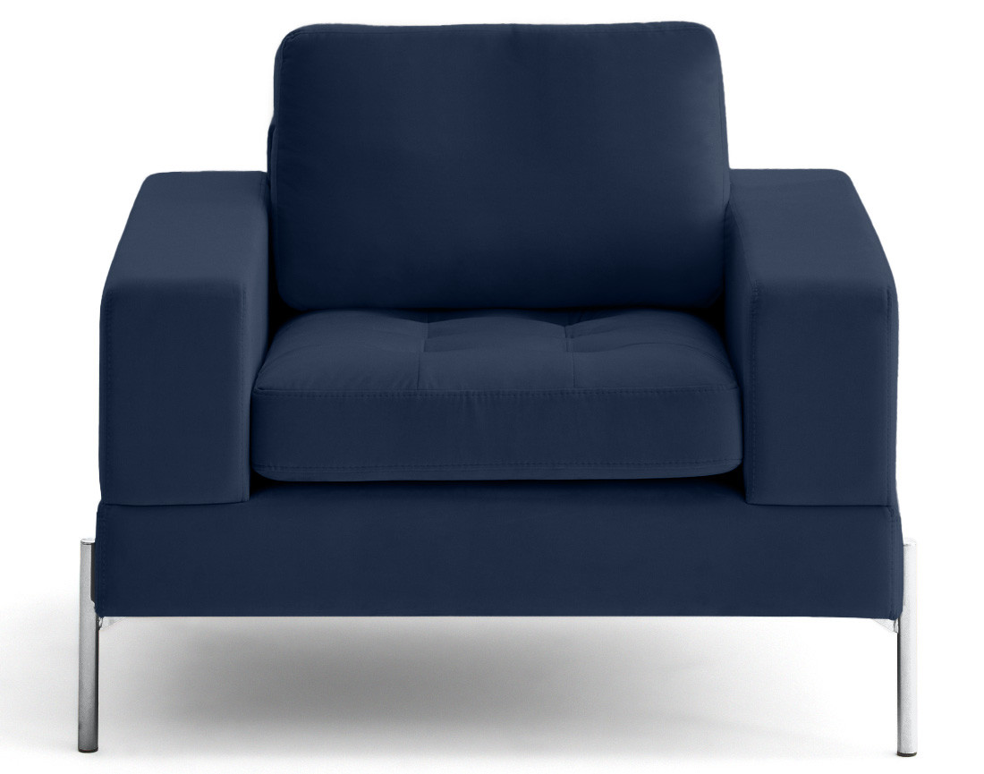 Fauteuil en velours Isaure
