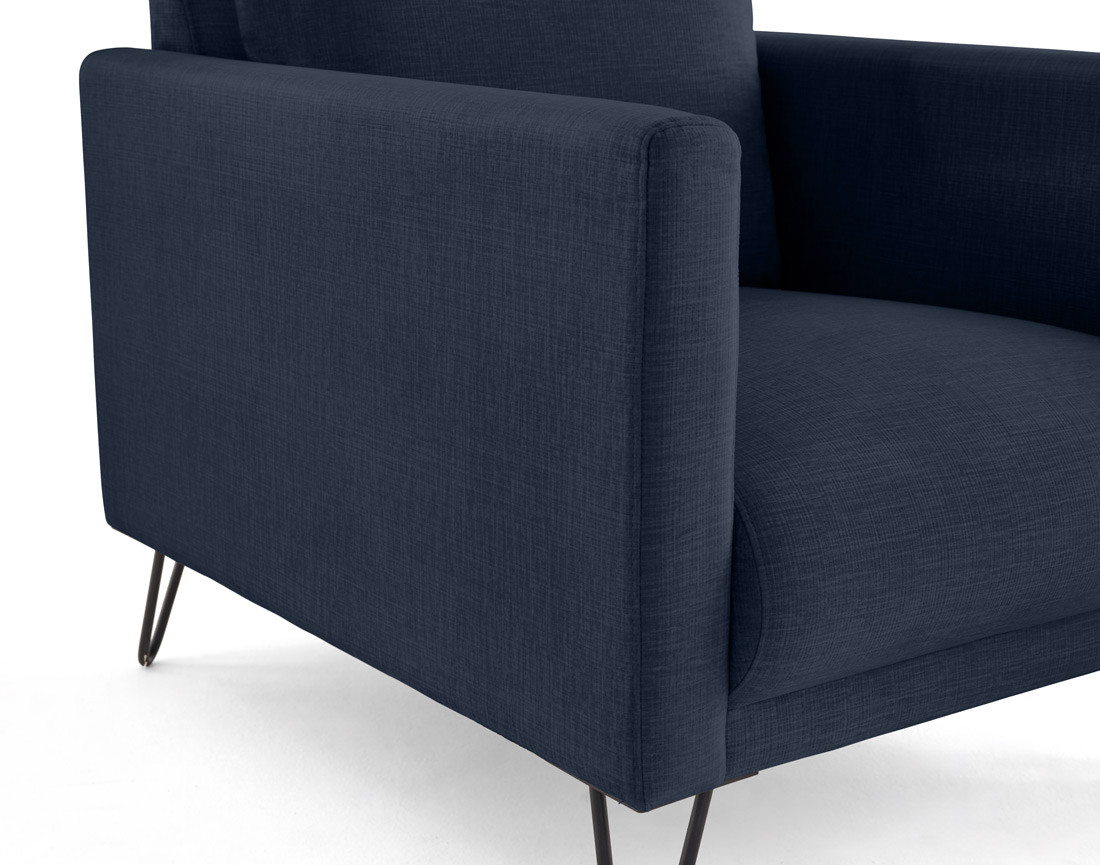 Fauteuil en velours pieds en épingle Ostrava