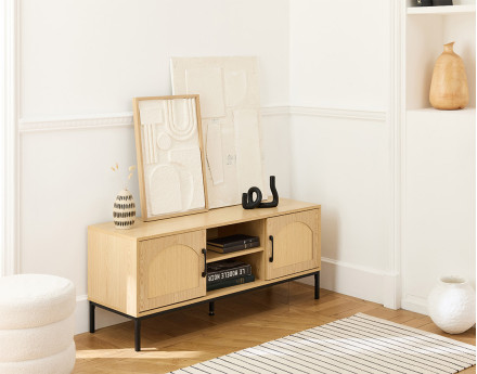 Nagato - meuble tv - bois - 120 cm Bestmobilier