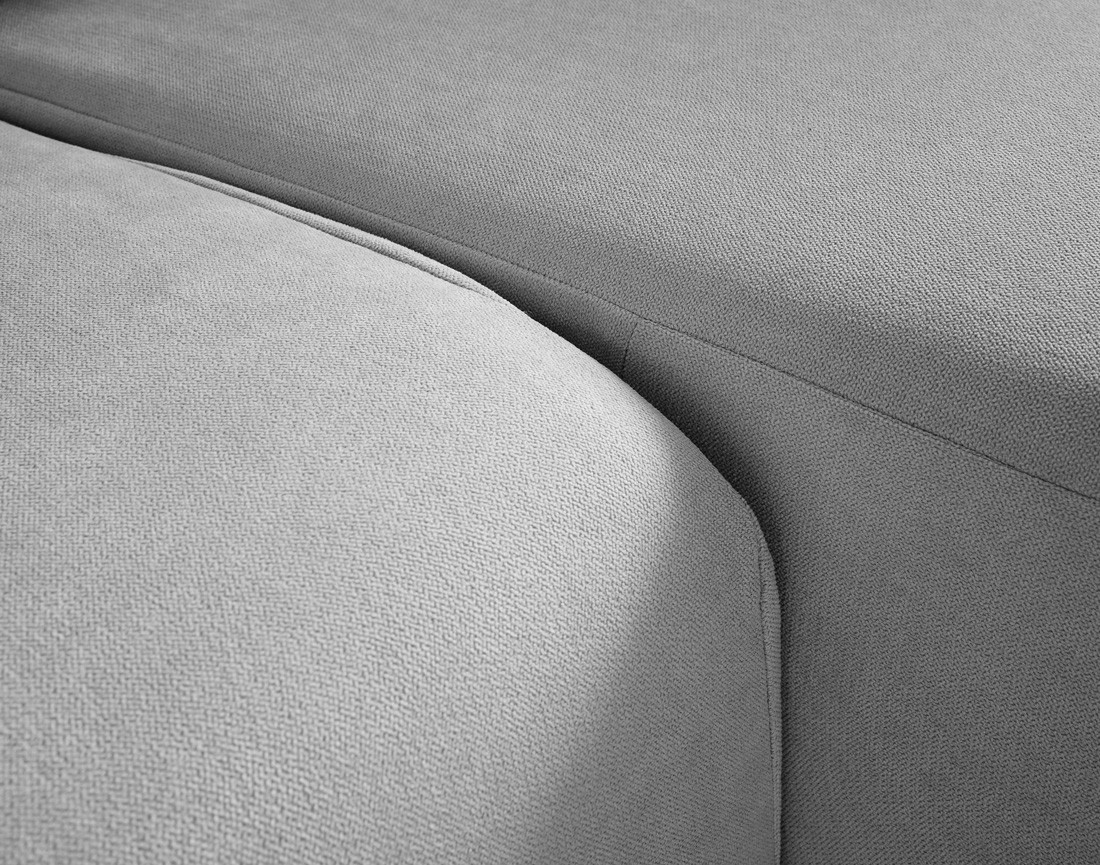 Canapé d'angle déhoussable réversible 4 places en tissu Topaze