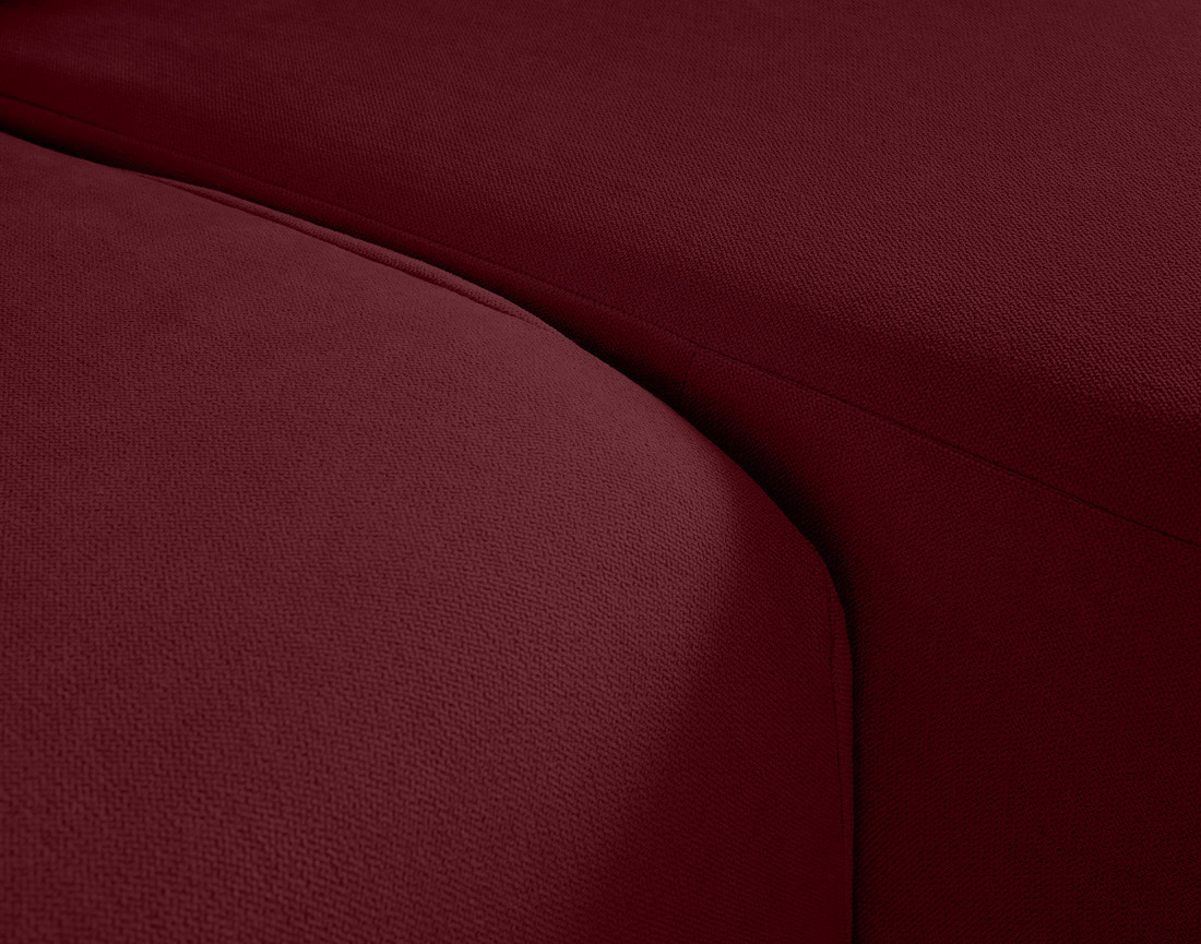 Canapé d'angle déhoussable réversible 4 places en tissu Topaze