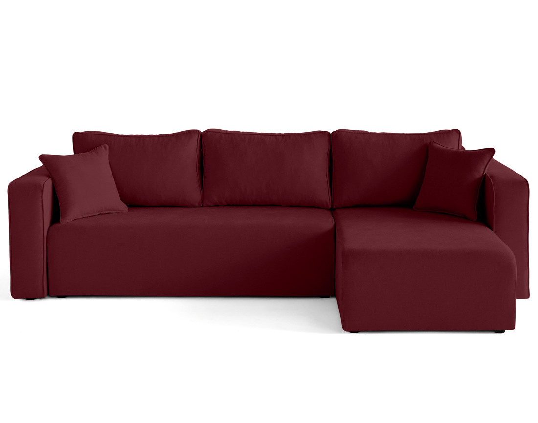 Housse en tissu pour canapé d'angle réversible 4 places Topaze