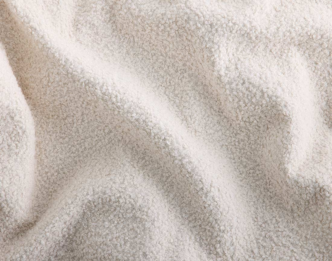 Housse en tissu bouclette pour canapé d'angle réversible 4 places Topaze