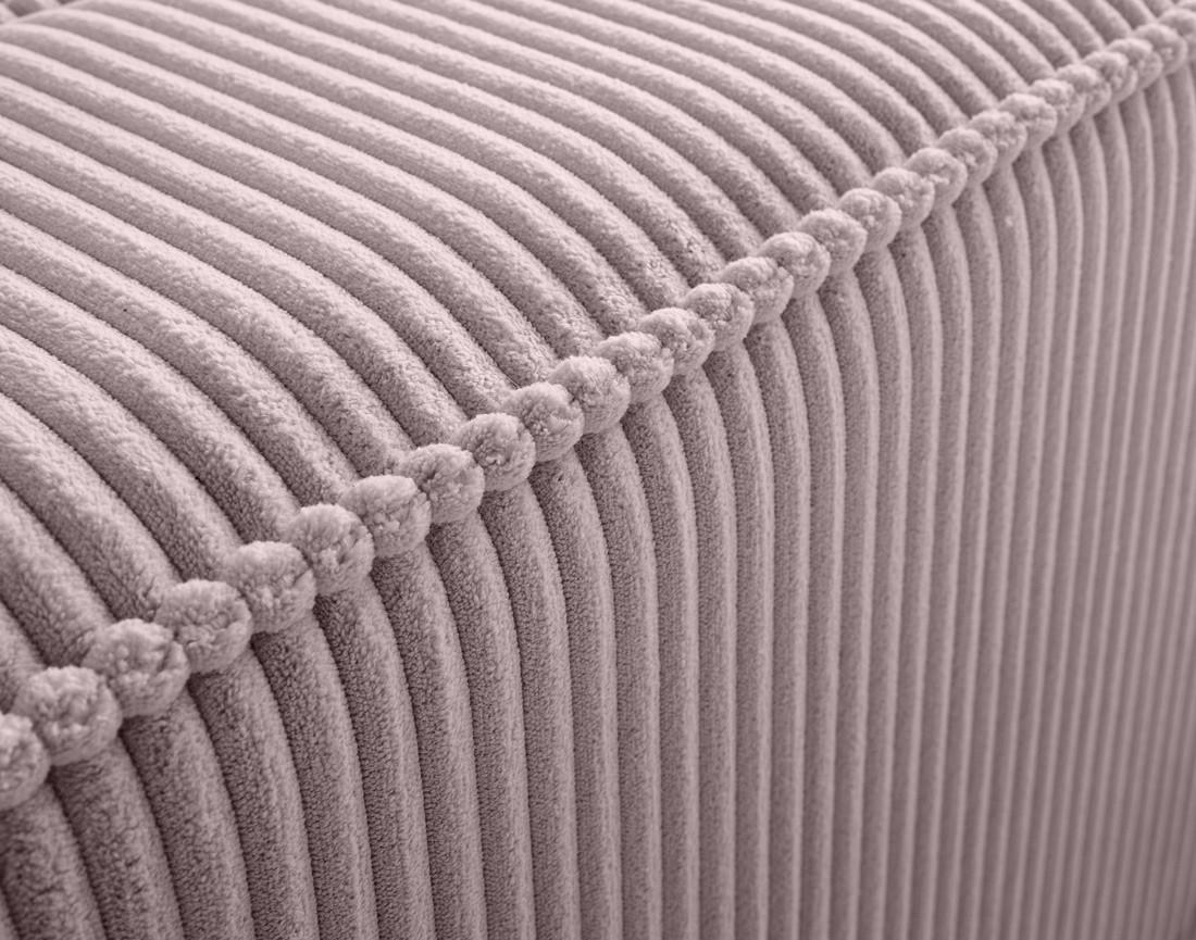 Lit coffre 140x190 cm sommier inclus en velours côtelé Stella