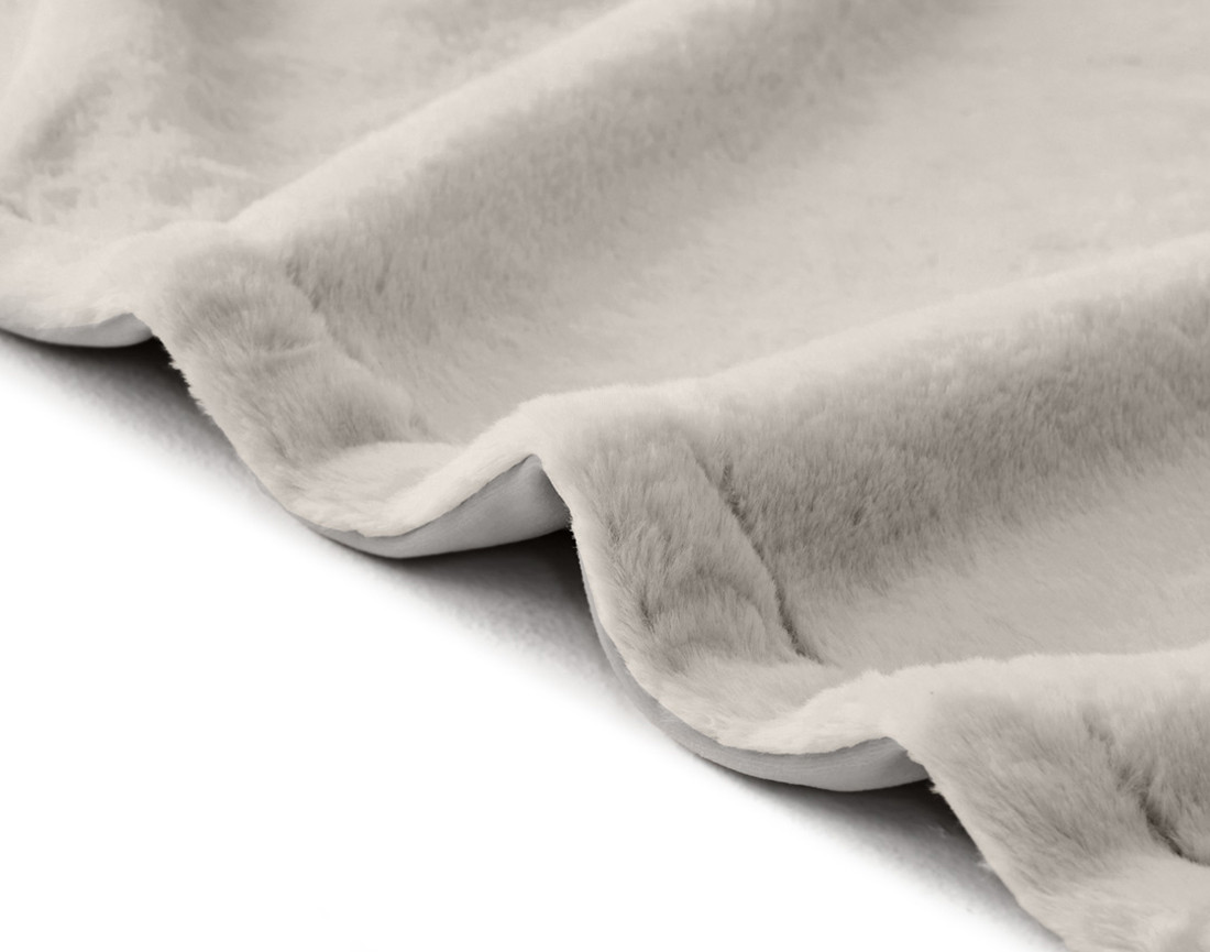 Plaid 200x140 cm en fausse fourrure et velours Venus