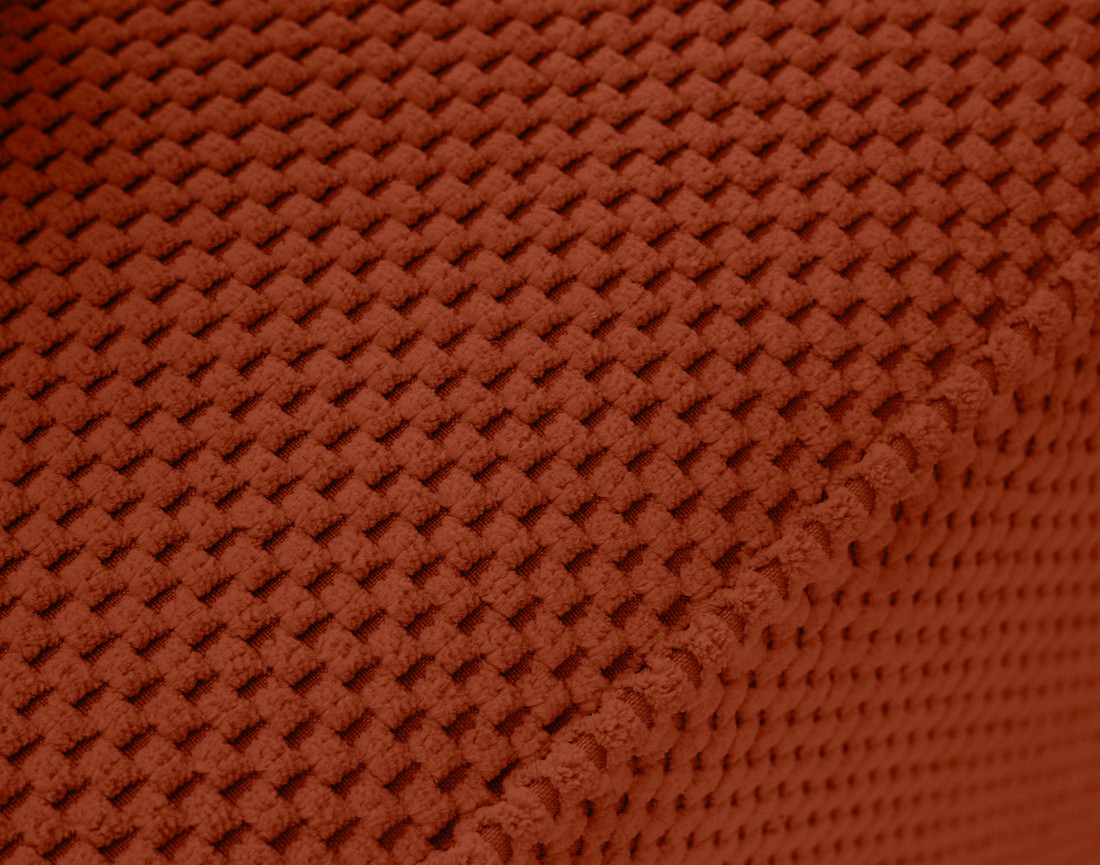 Canapé droit 3 places convertible avec coffre en velours texturé Topaze