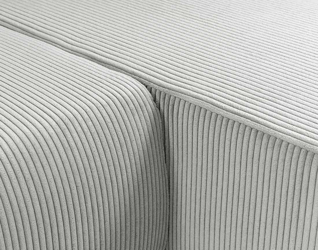 Canapé d'angle réversible 5 places convertible avec coffre en velours côtelé Artemisa