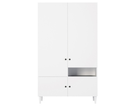 Armoire blanc 120x200 cm Gaby
