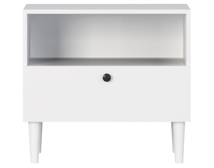 Table de chevet blanc 60 cm Gaby