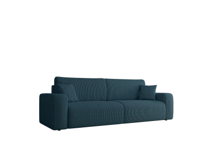 Canapé droit 3 places convertible avec coffre en velours côtelé Artemisa