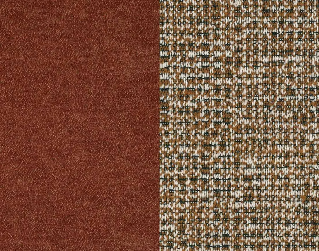 Canapé droit 3 places convertible avec coffre en tissu et tissu texturé Wilson
