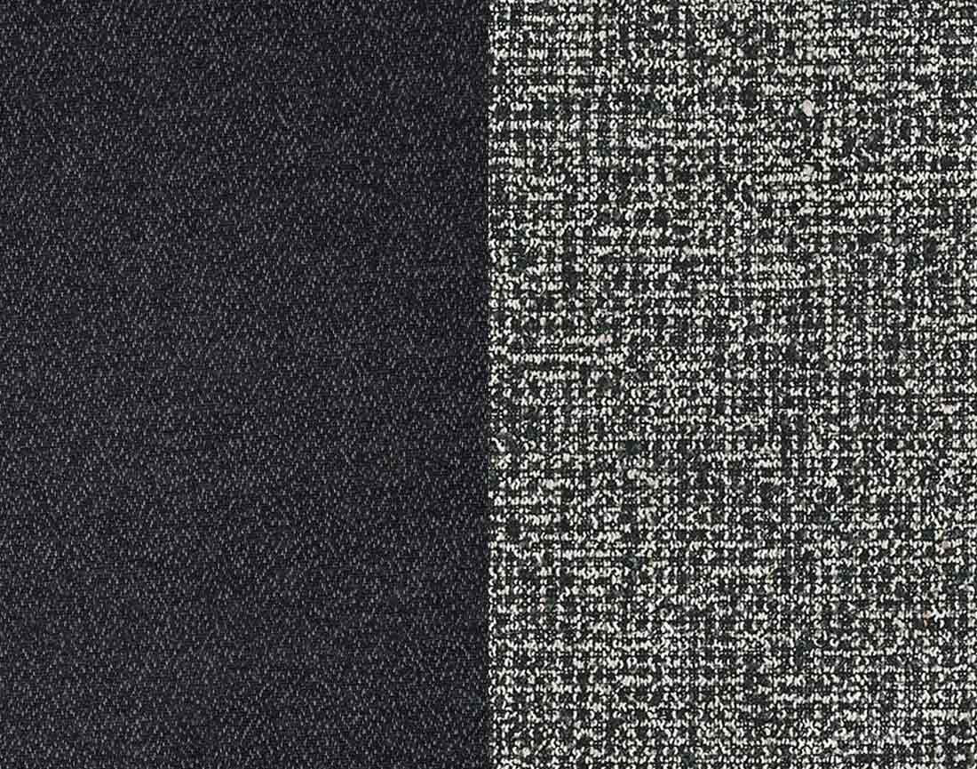 Canapé droit 3 places convertible avec coffre en tissu et tissu texturé Wilson