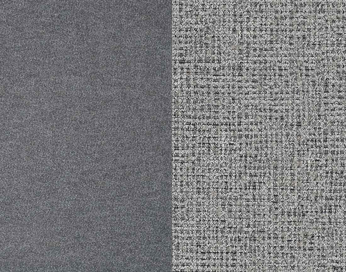 Canapé droit 3 places convertible avec coffre en tissu et tissu texturé Wilson