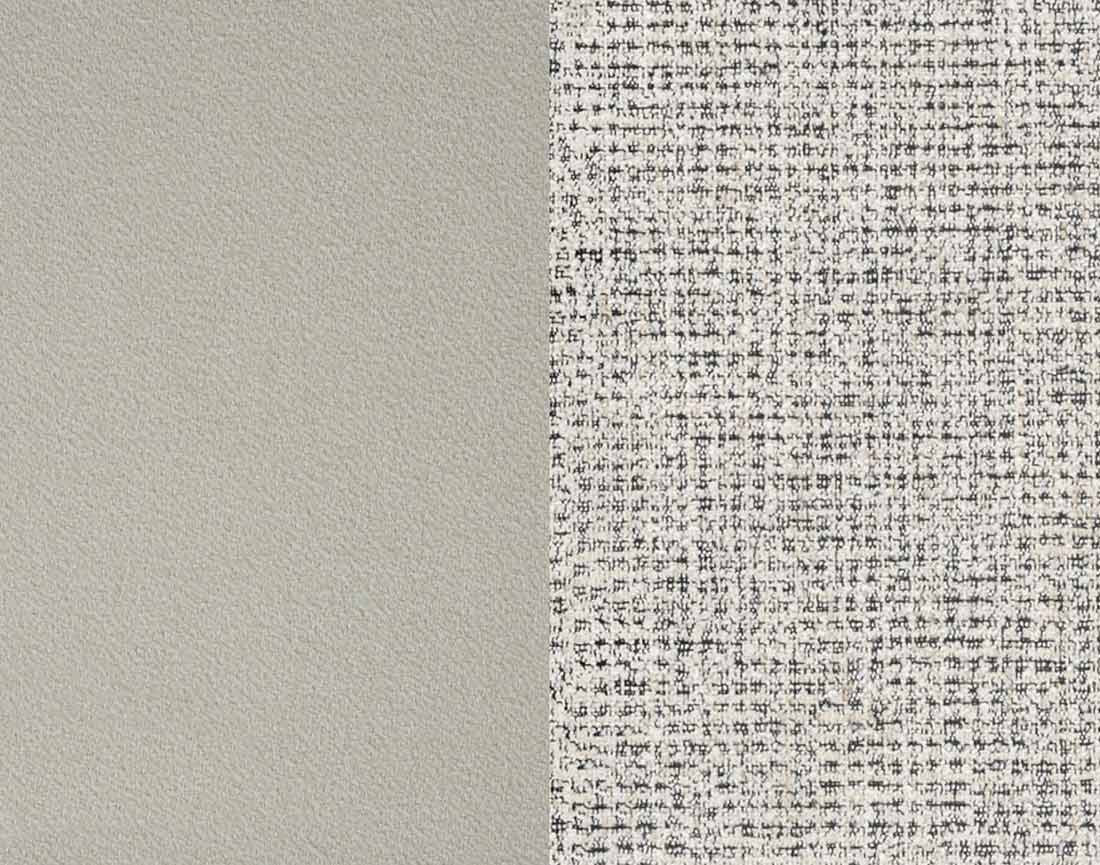 Pouf avec coffre en tissu et tissu texturé Wilson