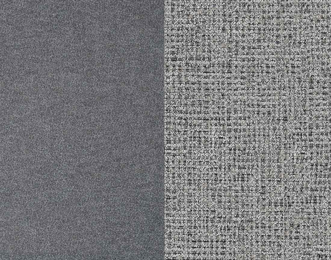 Pouf avec coffre en tissu et tissu texturé Wilson