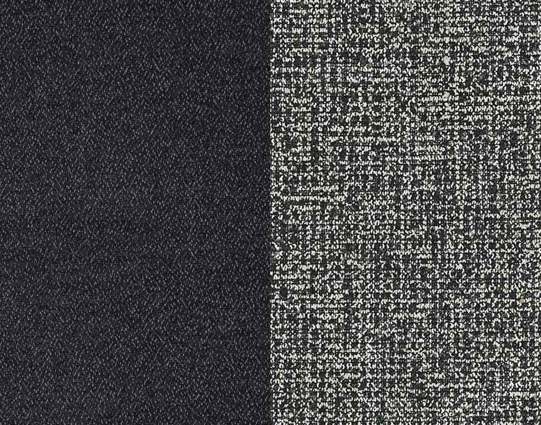 Pouf avec coffre en tissu et tissu texturé Wilson