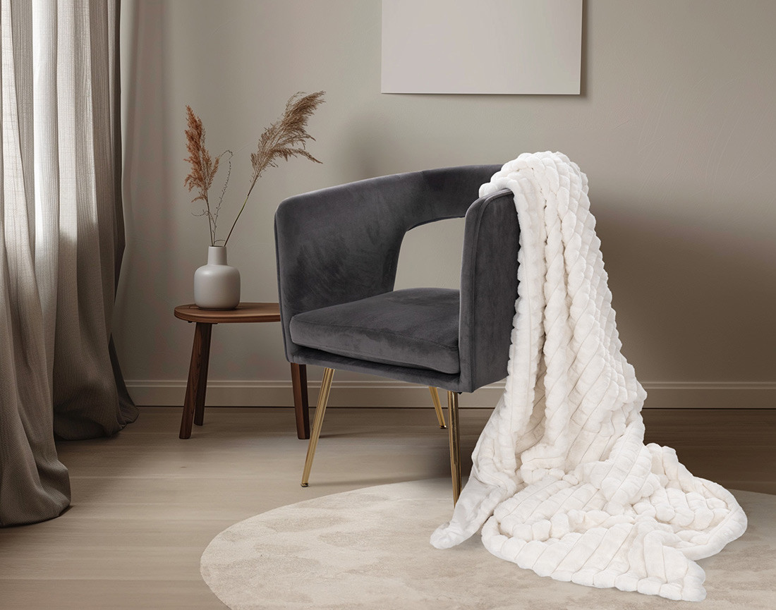 Plaid 150x200 cm en velours Sweety