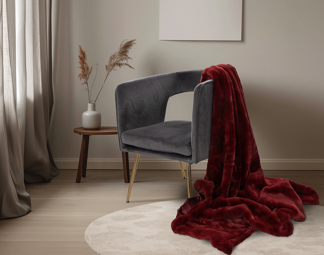 Plaid 150x200 cm en fausse fourrure Joy