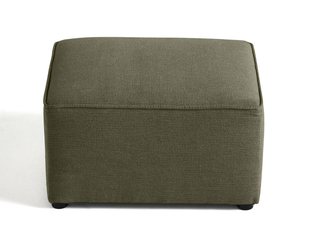 Pouf en tissu texturé Canopy