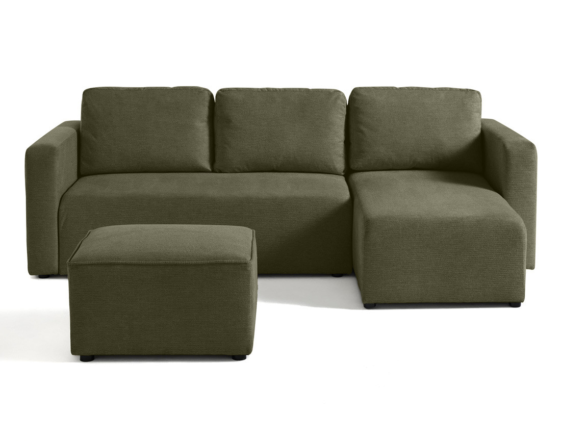 Pouf en tissu texturé Canopy