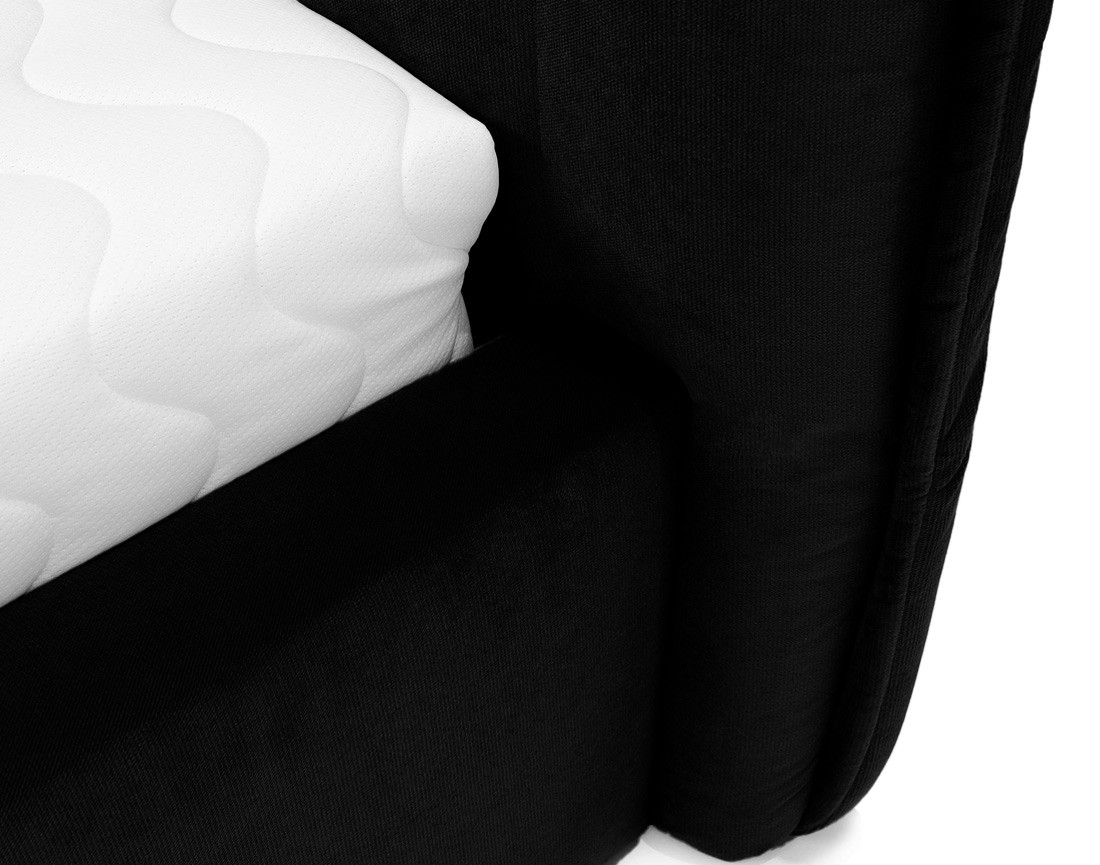 Lit coffre 140x200 cm en velours Esmee