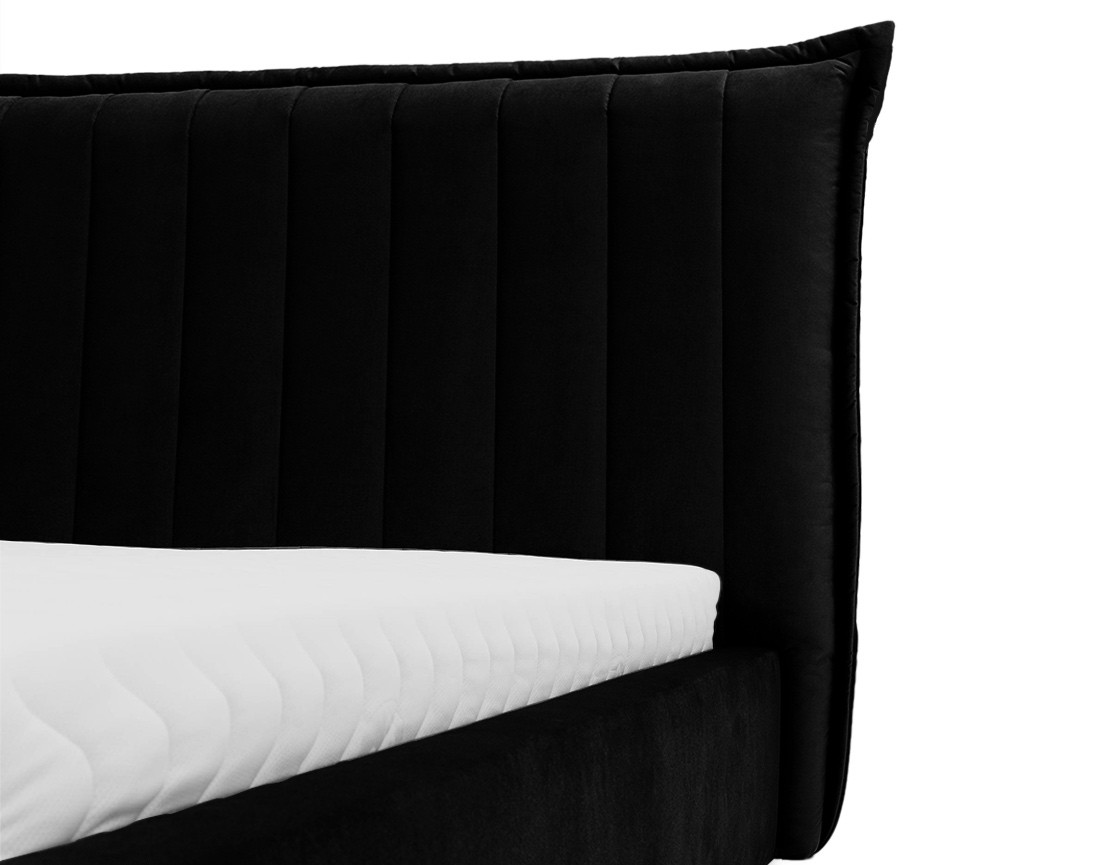 Lit coffre 140x200 cm en velours Esmee