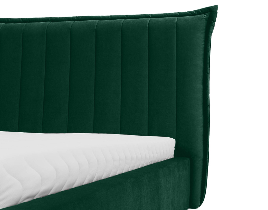 Lit coffre 140x200 cm en velours Esmee