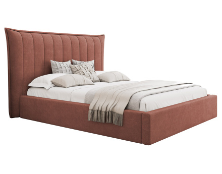 Lit coffre 140x200 cm en velours Esmee