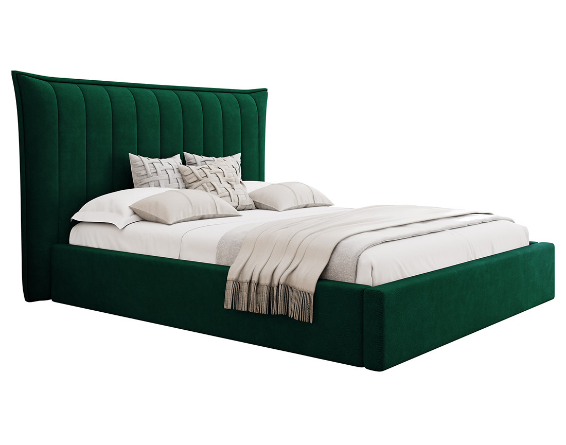 Lit coffre 160x200 cm en velours Esmee