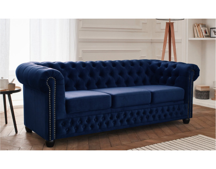 Canapé Chesterfield 3 places en velours William