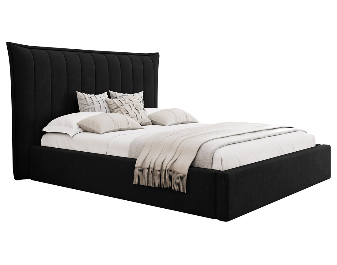 Lit coffre 180x200 cm en velours Esmee