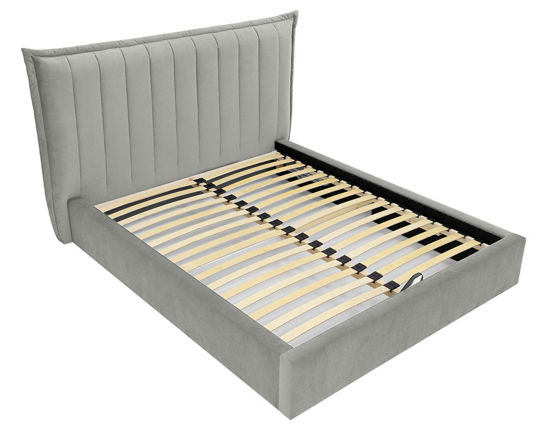 Lit coffre 160x200 cm en velours Esmee