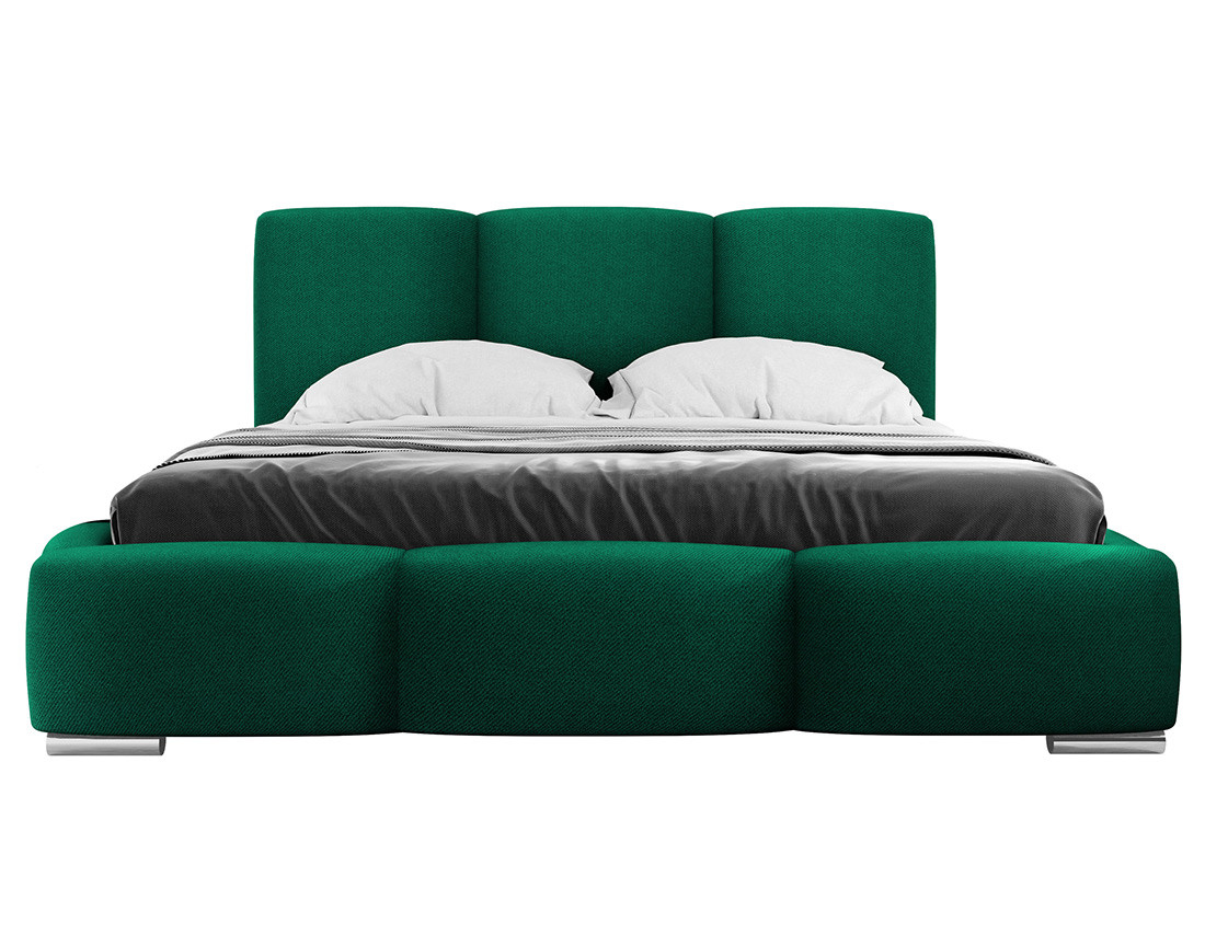 Lit coffre 140x200 cm en velours Noa