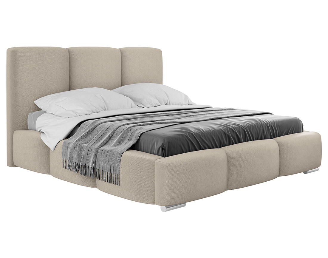 Lit coffre 140x200 cm en velours Noa