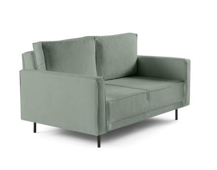 Canapé droit 2 places en tissu Charlie