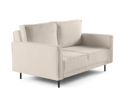 Canapé droit 2 places en tissu Charlie