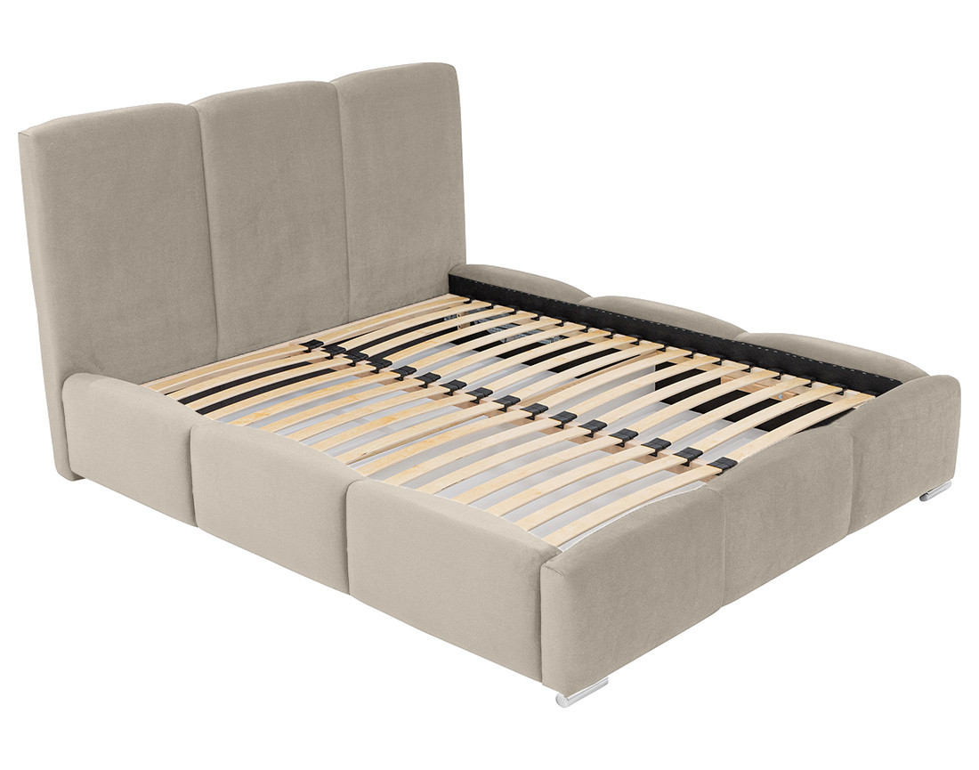 Lit coffre 160x200 cm en velours Noa