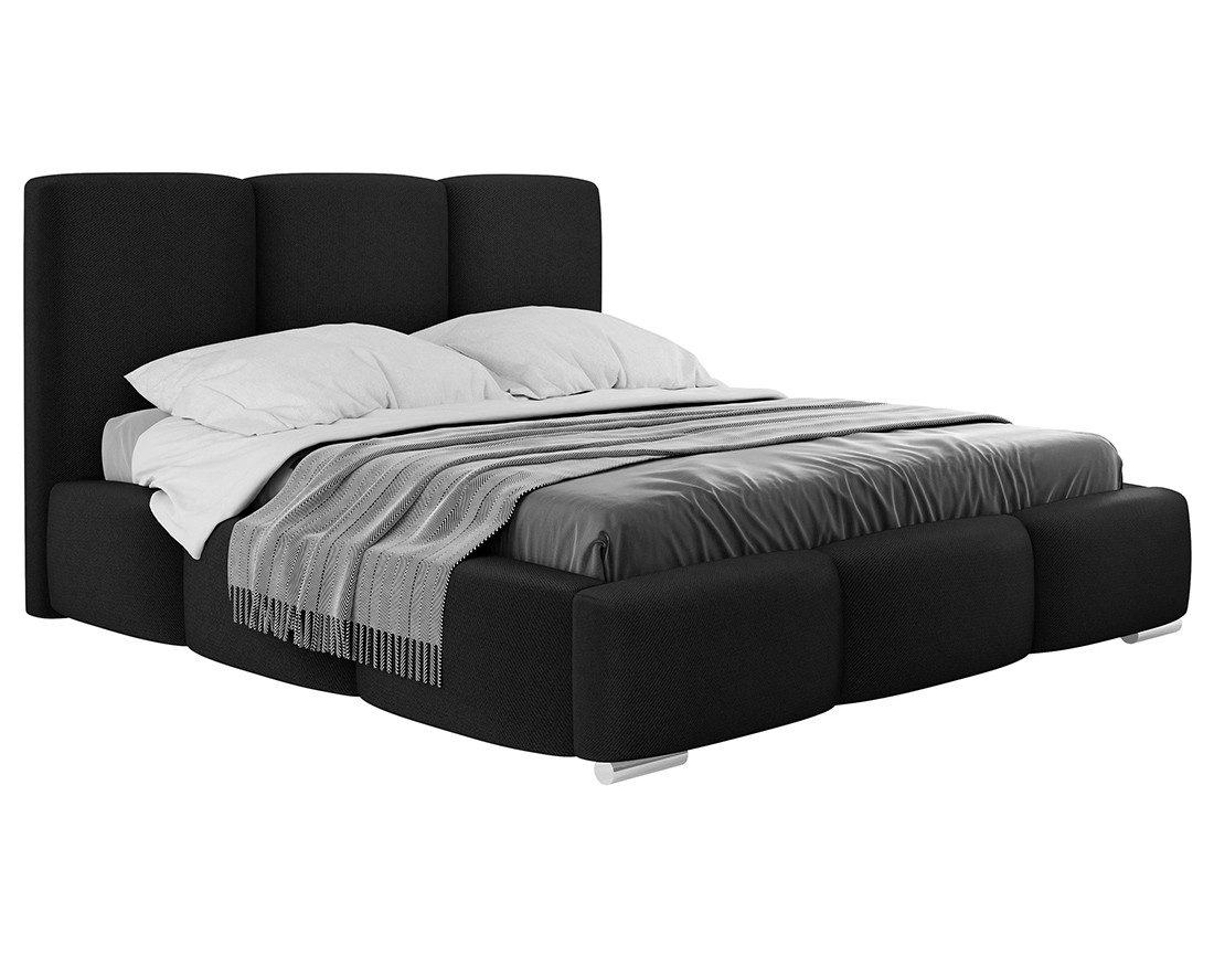 Lit coffre 180x200 cm en velours Noa