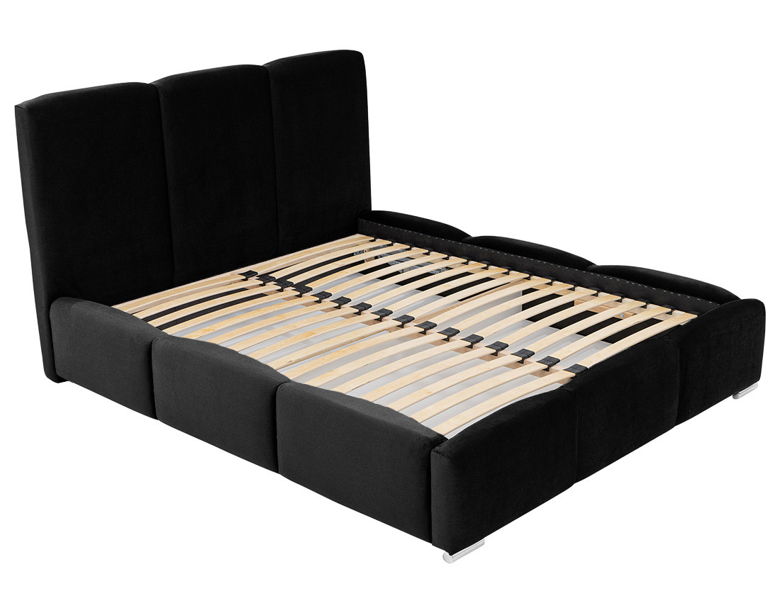 Lit coffre 180x200 cm en velours Noa