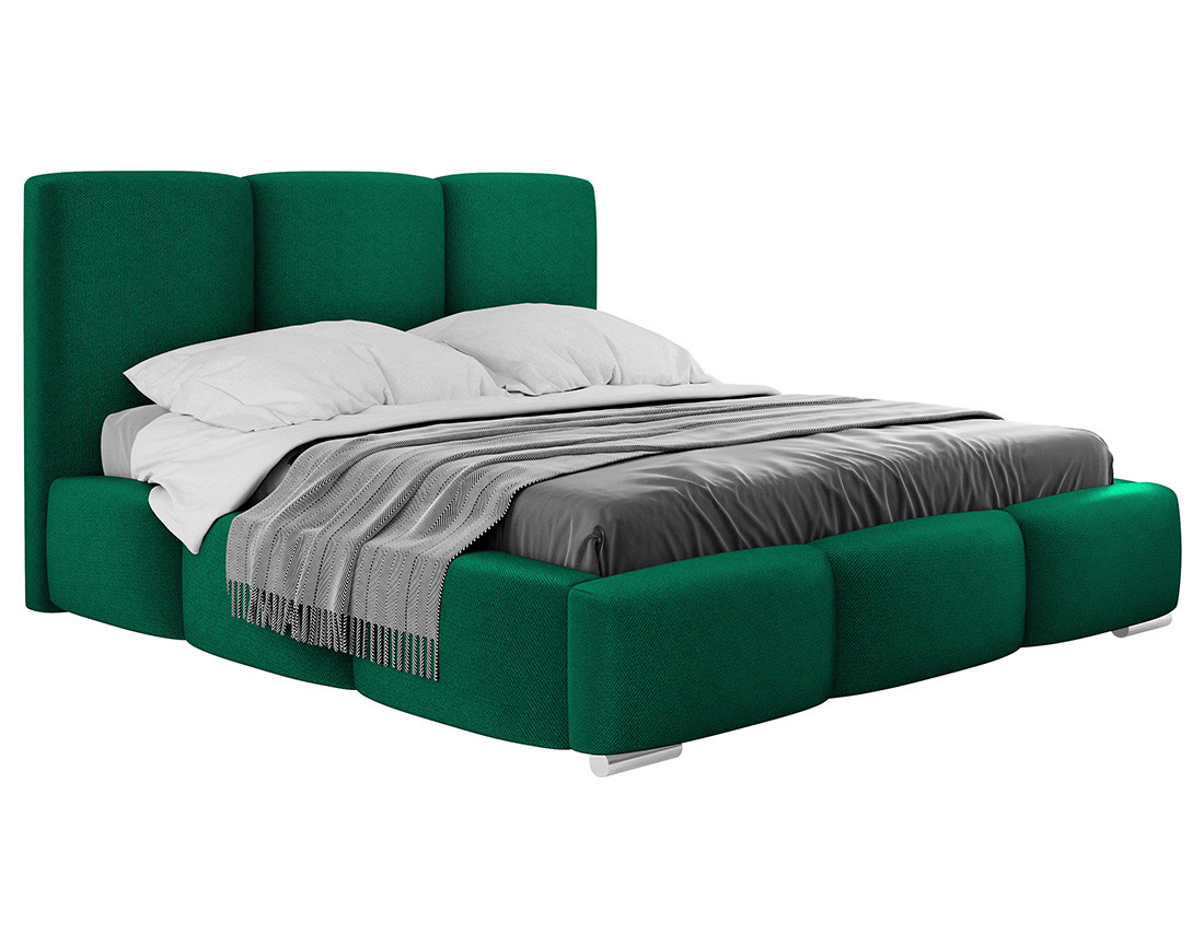 Lit coffre 180x200 cm en velours Noa