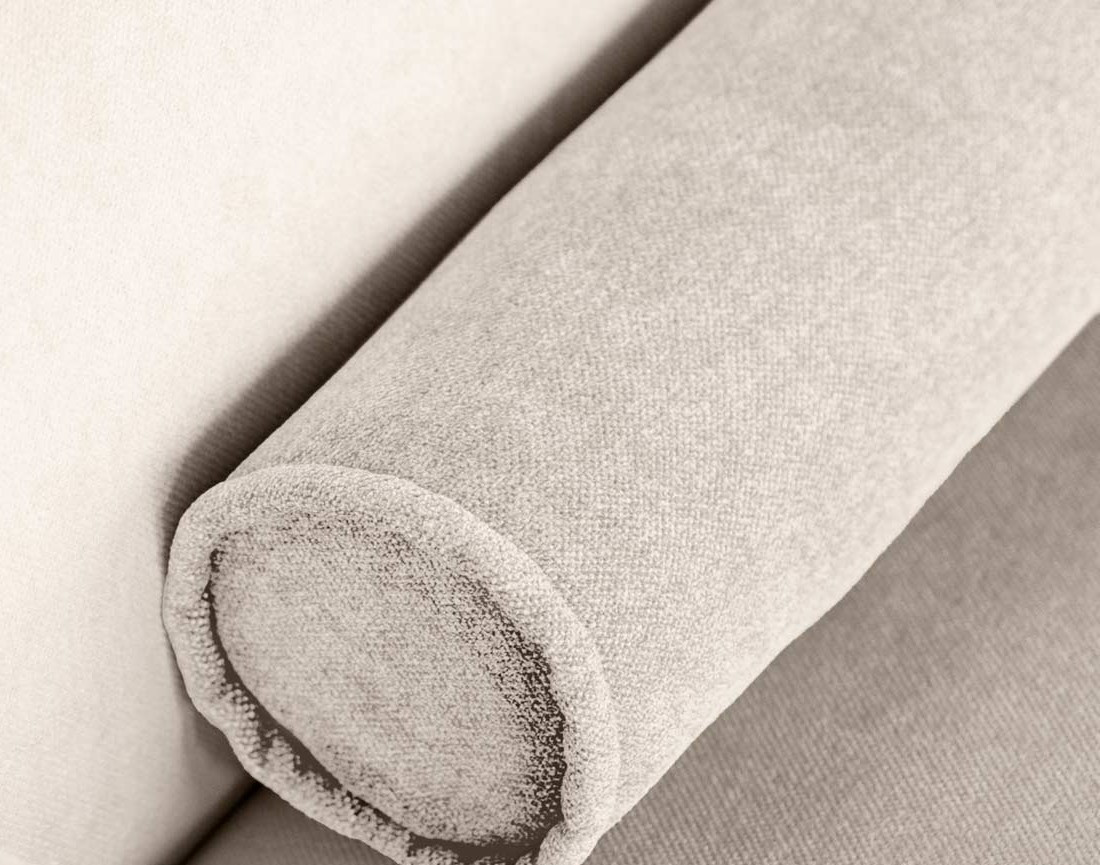 Module d'assise méridienne gauche en tissu texturé Felix