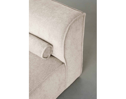 Module d'assise méridienne gauche en tissu texturé Felix