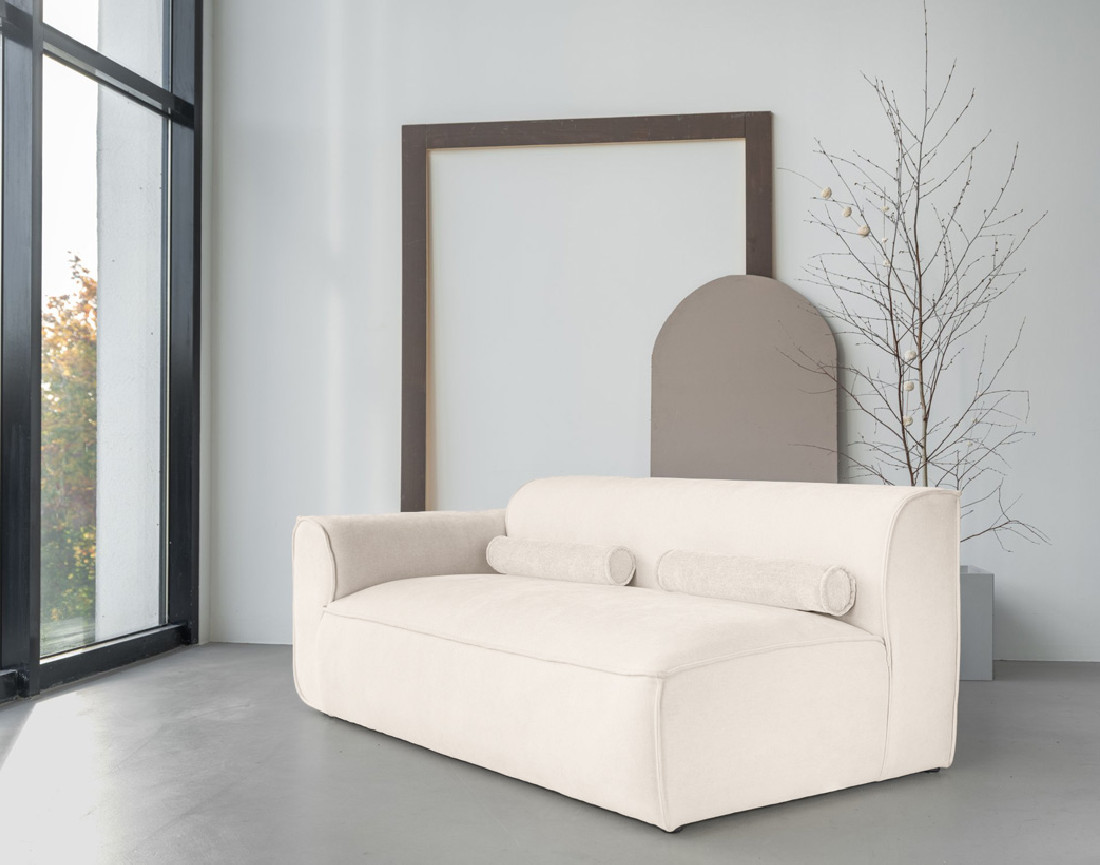Module d'assise gauche en tissu texturé Felix
