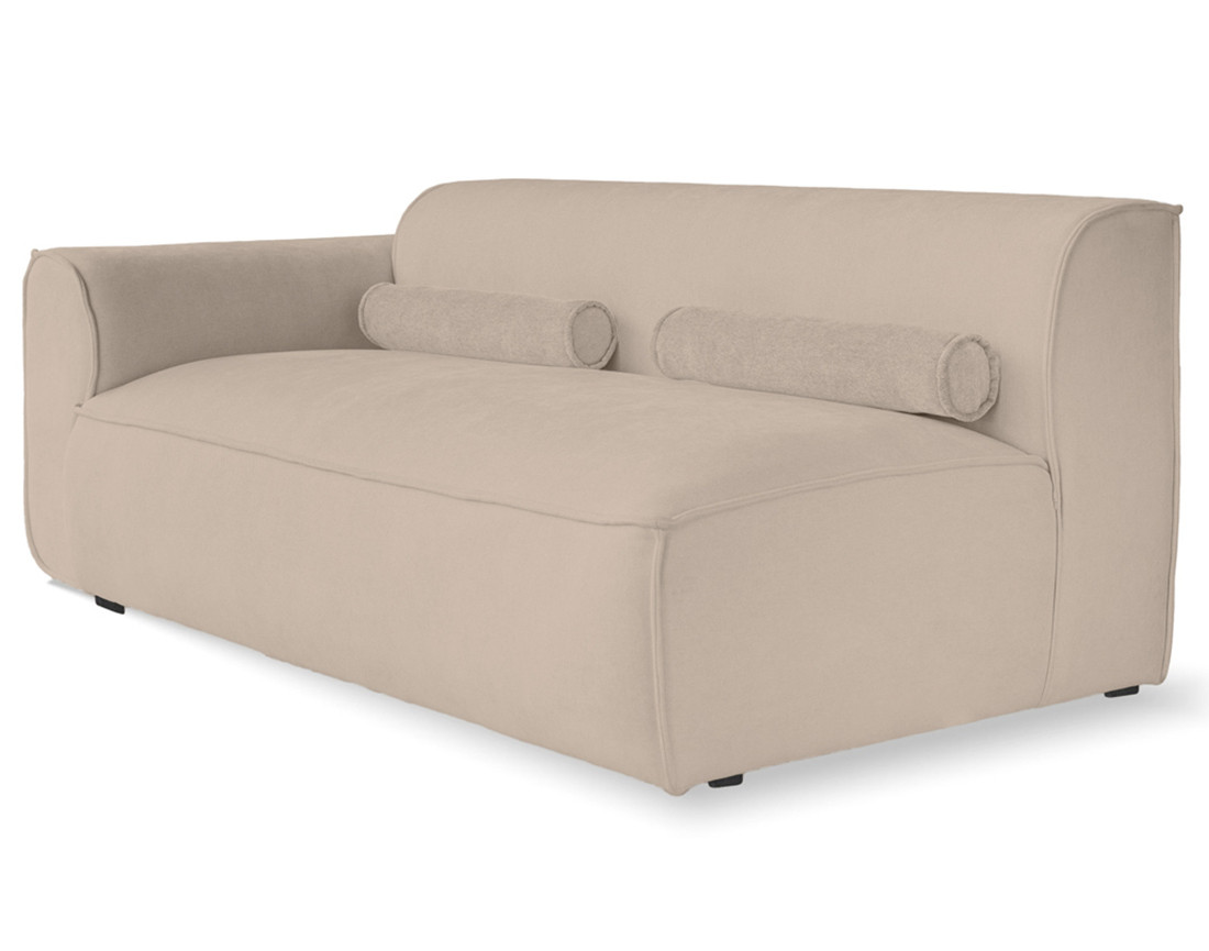 Module d'assise gauche en tissu texturé Felix