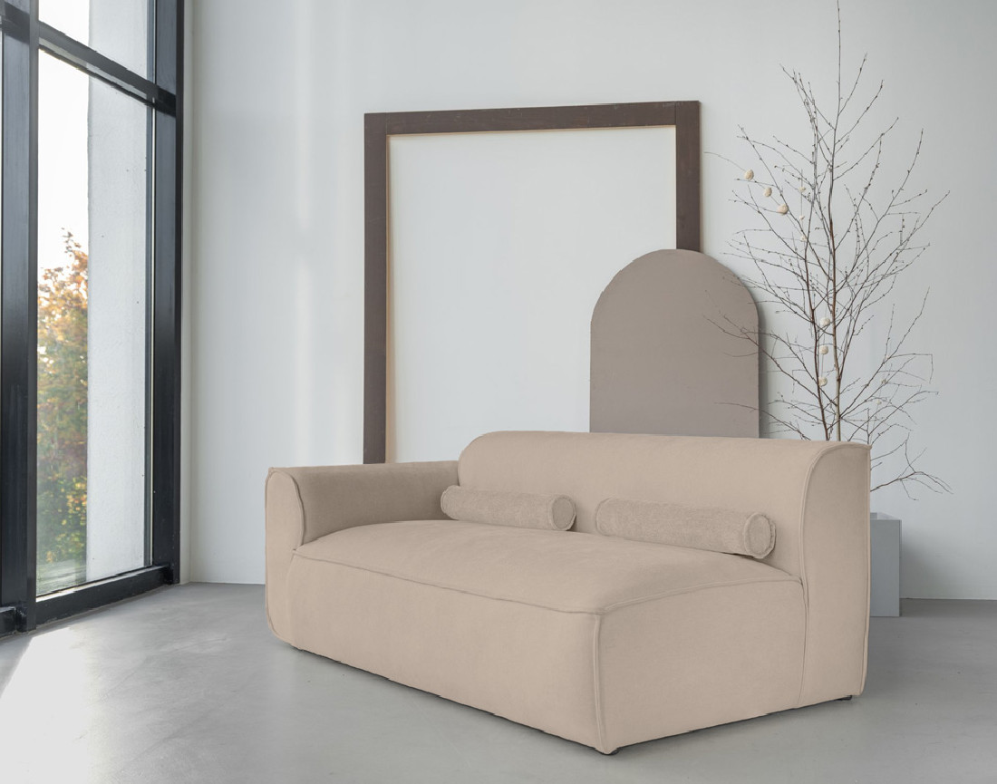 Module d'assise gauche en tissu texturé Felix