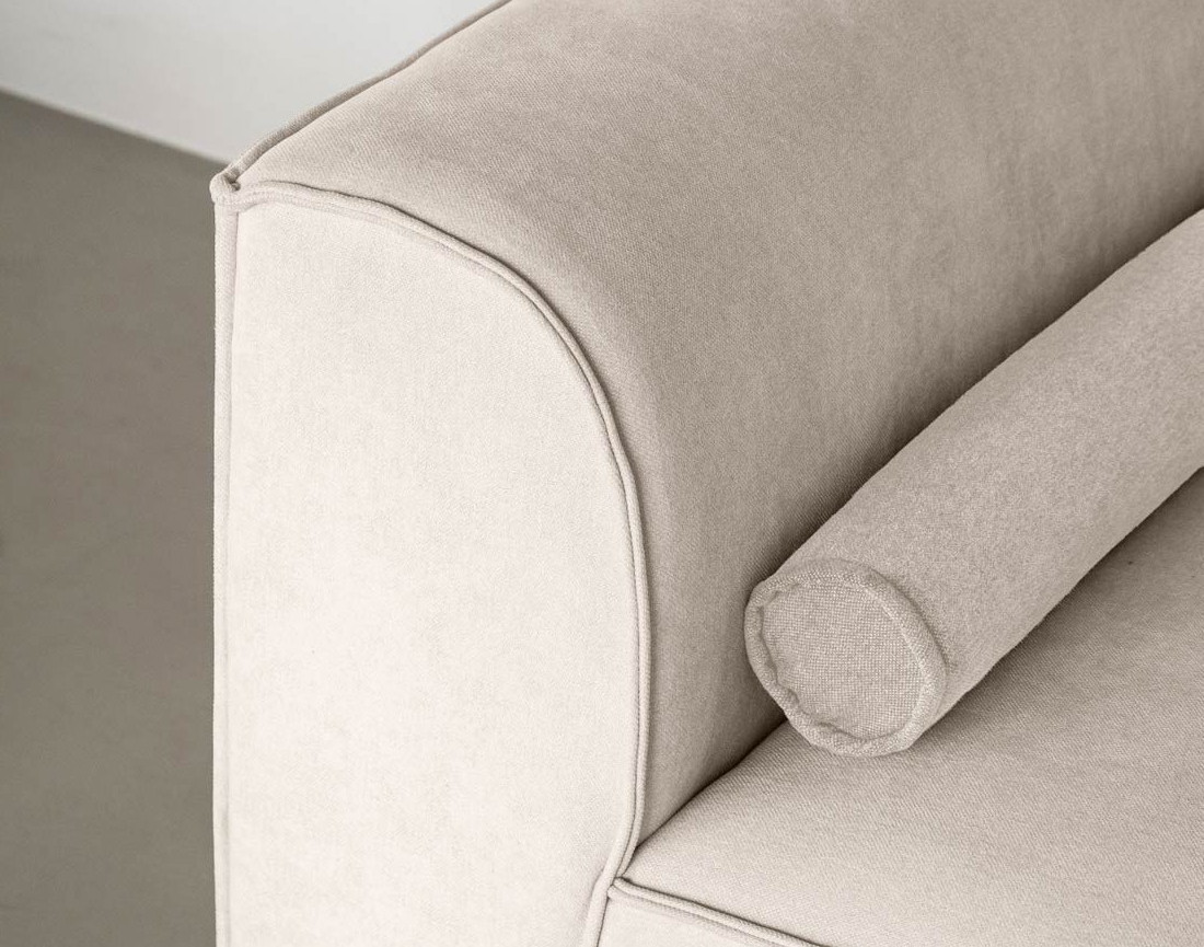 Module d'assise gauche en tissu texturé Felix